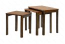 میز عسلی سه پارچه مربعی با پایه های قابل مونتاژ مدل WALNUT کد ST12