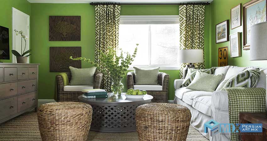 استفاده از رنگ سبز در دکوراسیون خانه