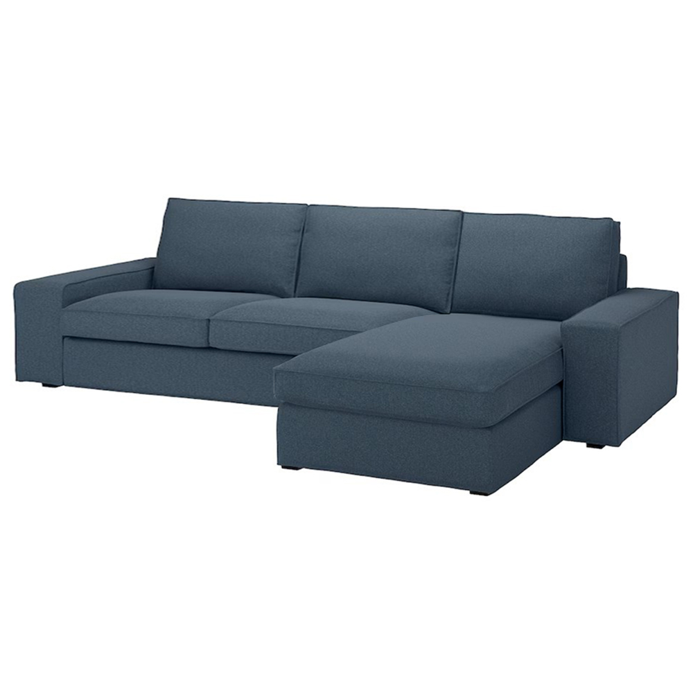 مبلمان راحتی لاوست سه نفره با درازکش طرح ایکیا مدل کیوبیک