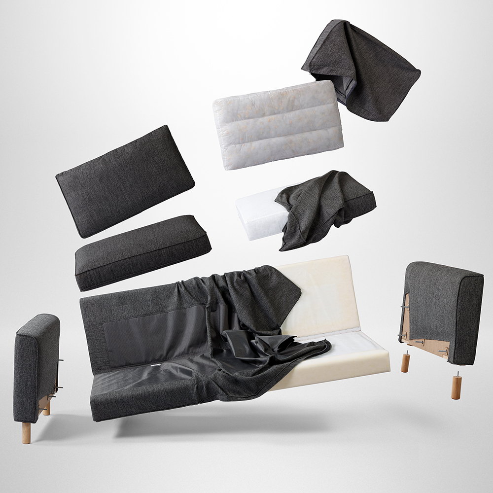 کاناپه سه نفره طرح ایکیا مدل لگو - Image 2